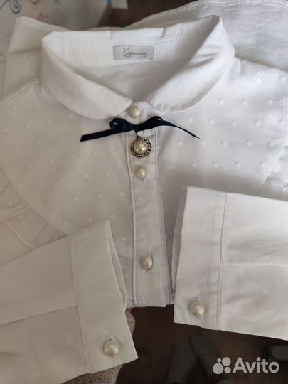 Блузка школьная 128