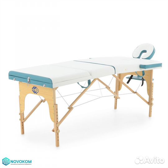 Стол массажный JF-AY01A NEW 2020 бело-бирюзовый