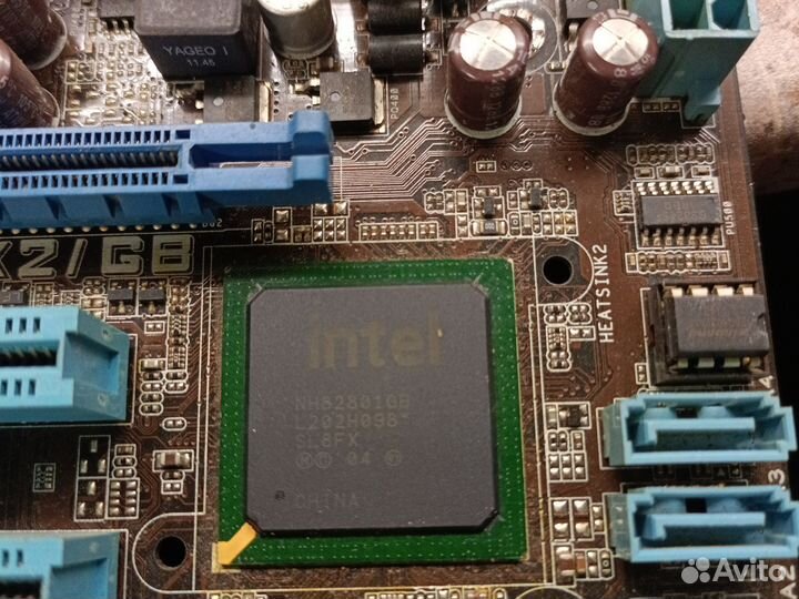 Материнская плата с процессором и память 4Гб