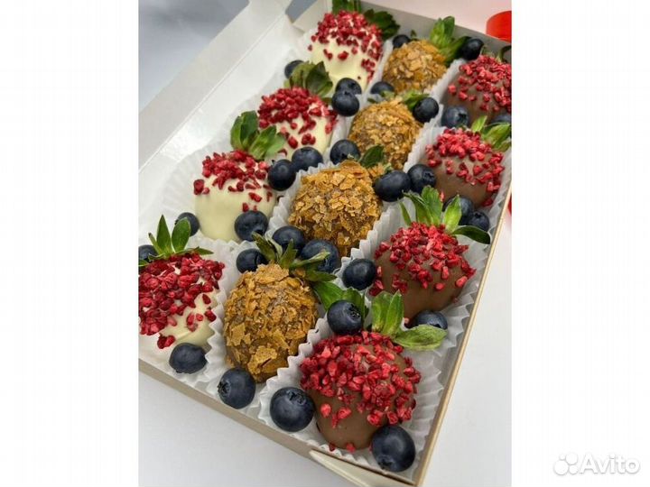 Клубника и бананы в шоколаде KBK-8641