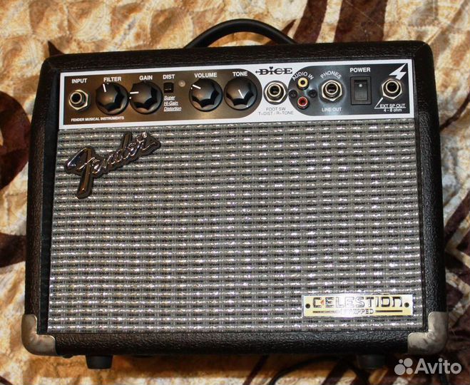 Комбо для электро гитары fender dice celestion