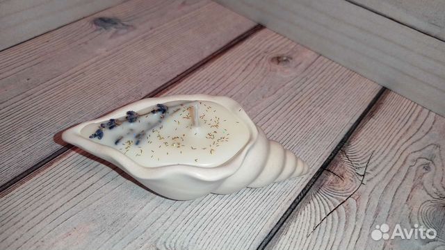 Соевая свеча с подсвечником