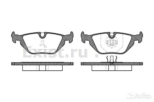 Колодки зад. BMW 3 E36 E46 Z3 Z4