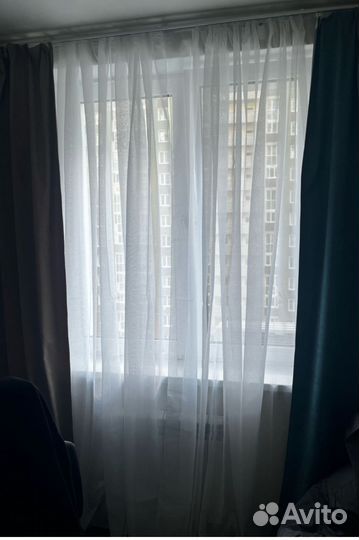 Тюль новая под лён с утяжелителем