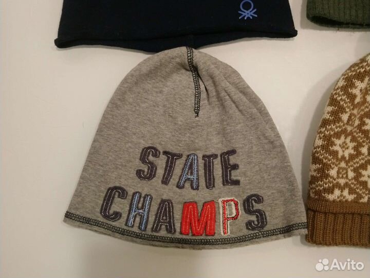 Шапки хлопок, Бенеттон, HM, hh