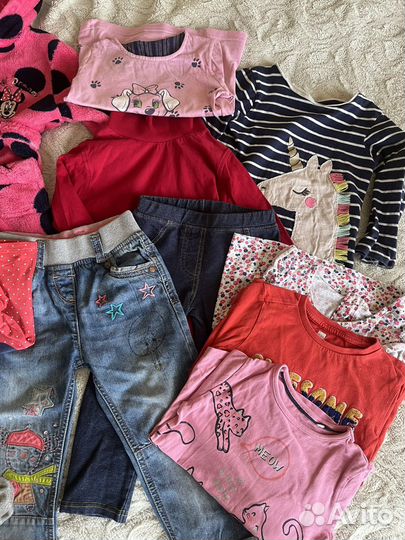 Пакет одежда на девочку 92-104
