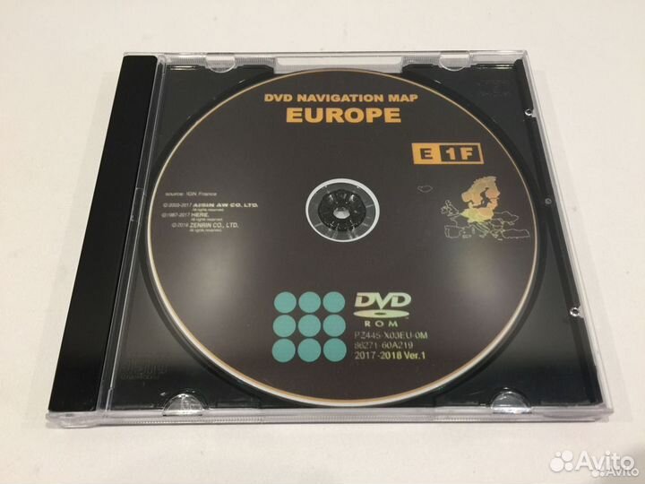 Диск навигации Toyota Lexus Gen5 E1F русский ввод