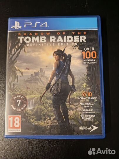 Tomb raider ps4 комплект