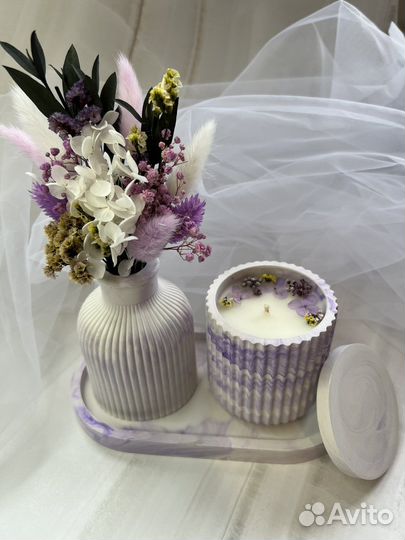 Подарочные наборы, свечи из натурального воска