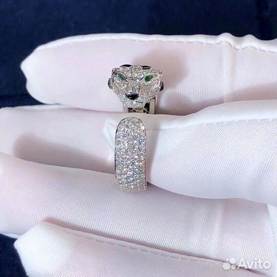 Cartier золотое кольцо с нат.бриллиантами
