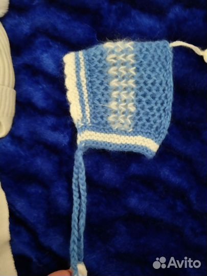 Шапка зимняя для новорожденных