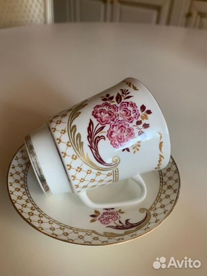 Кофейная пара лфз костяной фарфор