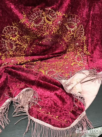 Плюшевая скатерть СССР