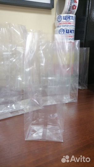 Пакеты бопп с прямоугольным дном