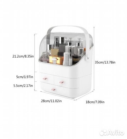 Органайзер для хранения косметики, комодик