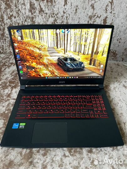 Игровой ноутбук MSI Katana 15, i5-12450H, rtx 3060