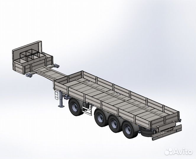 Полуприцеп бортовой ЮгПрицеп 925500, 2024