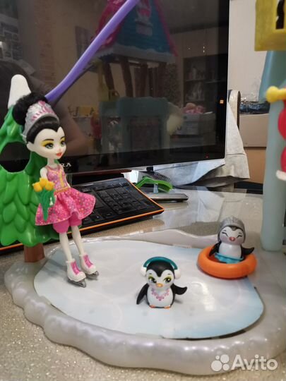 Энчантималс куклы enchantimals домик зимнее шале