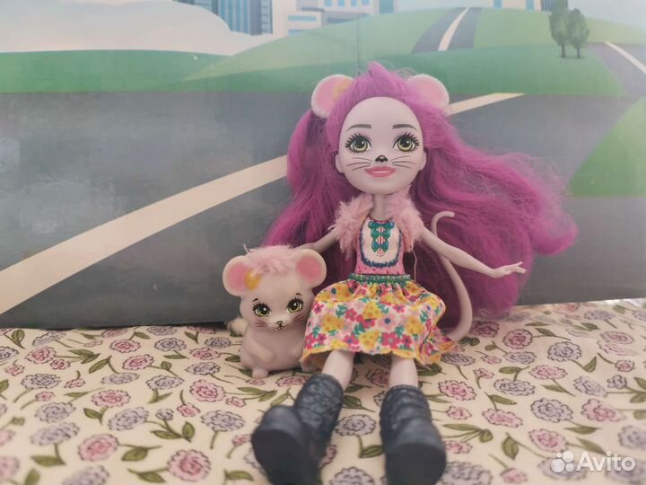 Кукла enchantimals с питомцем мышка Майла