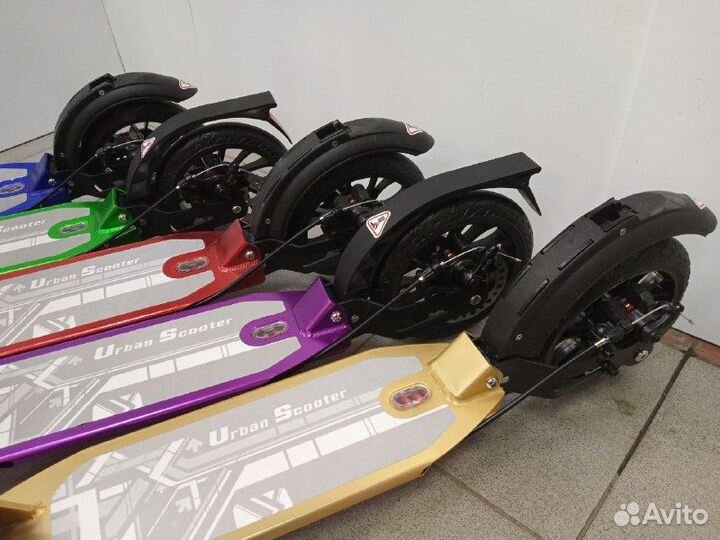 Самокат с дисковым тормозом