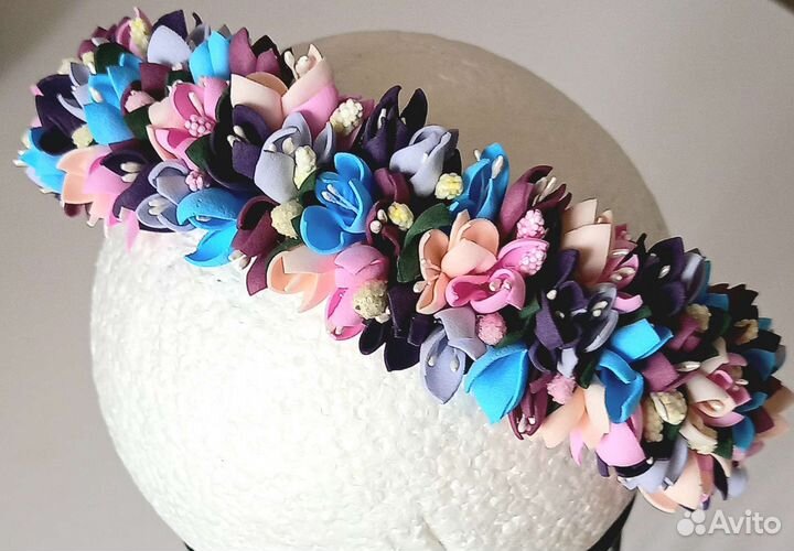 Ободок для волос ручной работы