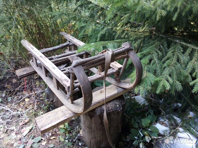 Санки деревянные