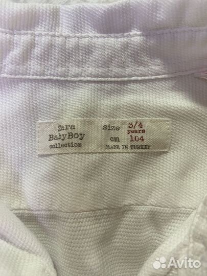 Рубашка zara на мальчика 98