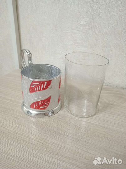 Стакан с подстаканником СССР