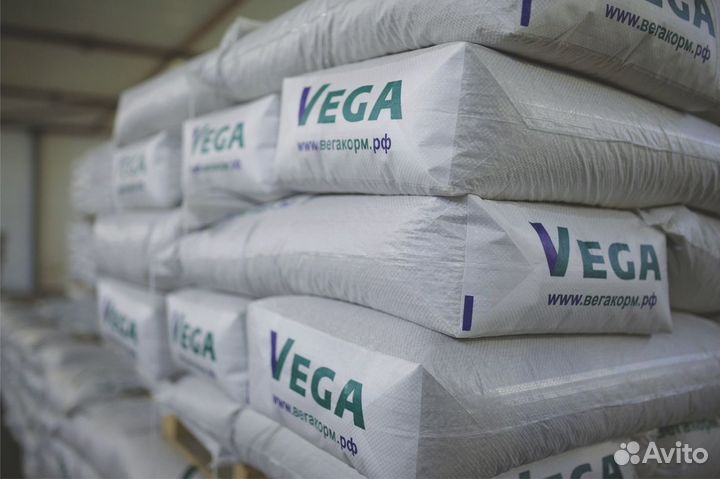 Комбикорма vega для птицы, свиней, крс и кроликов