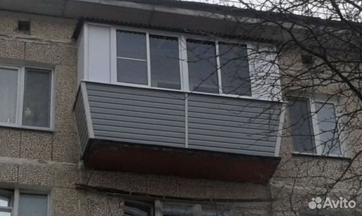 Пластиковый балкон с установкой