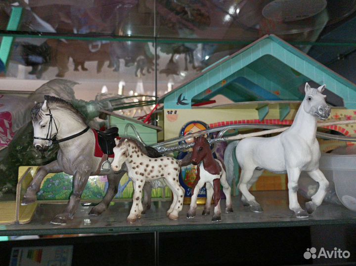 Лошади schleich б.у. обмен продажа