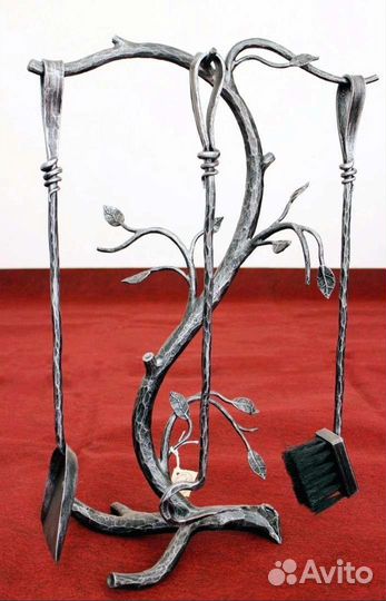 Кованый каминный набор для камина №2