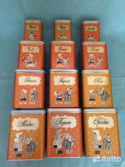 Банки жестяные для сыпучих продуктов