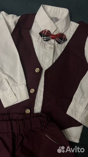 Нарядный брючный костюм