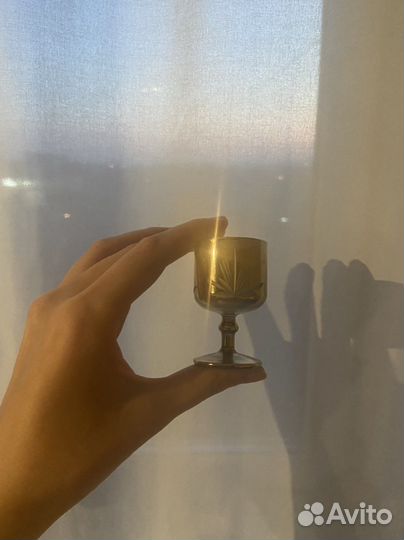 Винтаж рюмки с позолотой