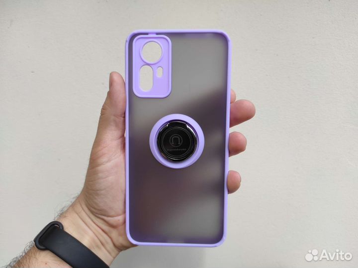 Чехол с кольцом и магнитом для Redmi Note 12S 4G