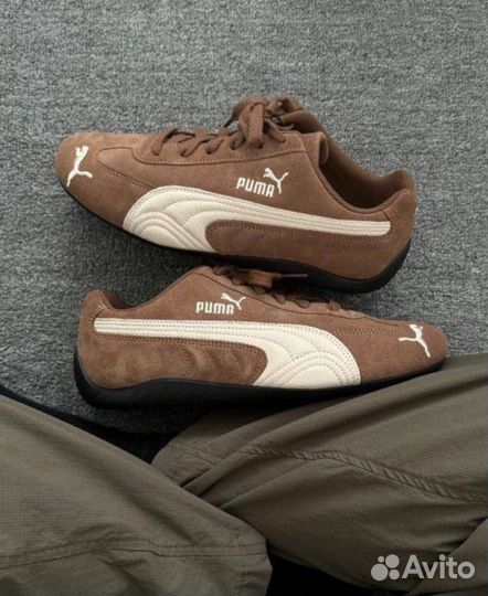 Кроссовки puma speedcat коричневые