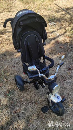 Велосипед трёхколёсный с ручкой