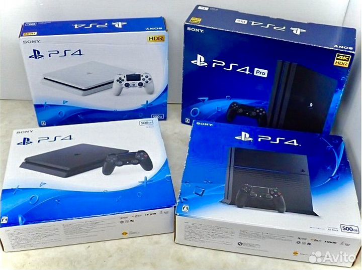 Sony ps4 fat, slim, pro + игры