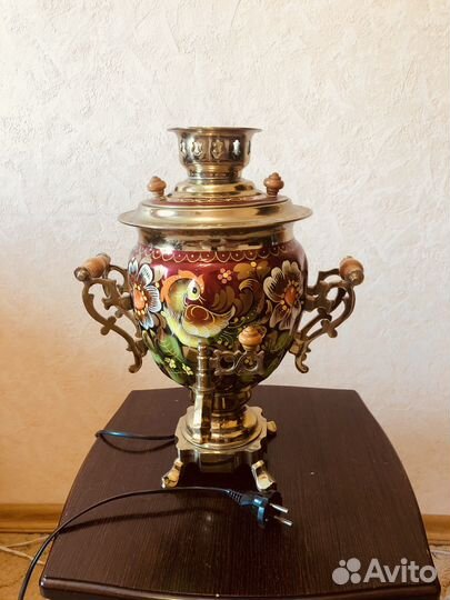 Электросамовар, ручная роспись, 2008 год