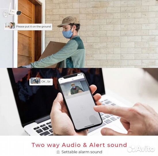 Уличная поворотная wifi камера