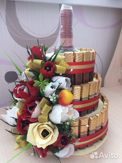 Торт из конфет