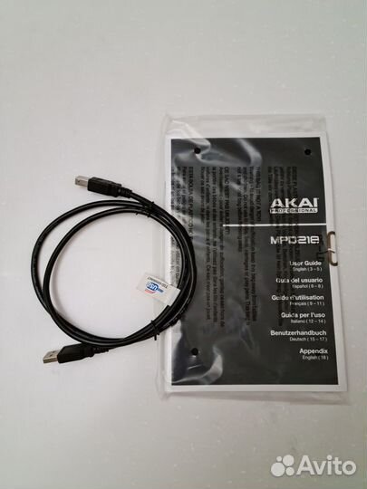 USB/midi-контроллер akai PRO MPD218