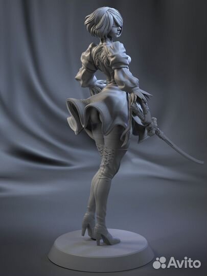 Модель 2B Nier Automata под сборку и покраску