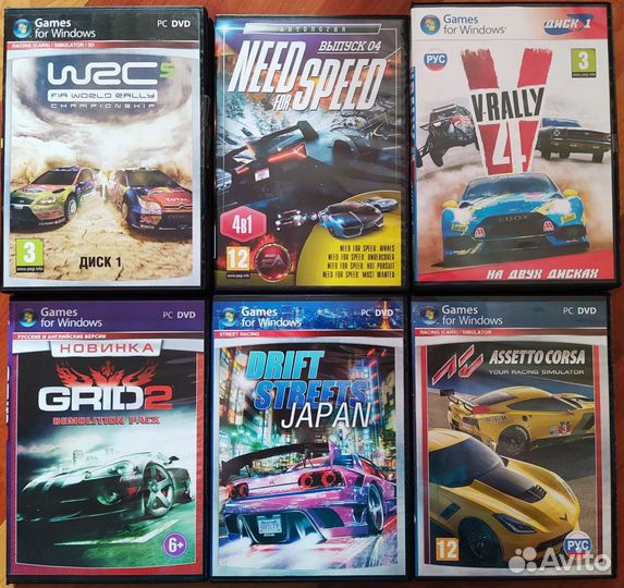 Компьютерные игры (Гонки, Авиация, Спорт)