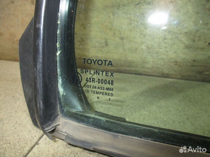 Стекло двери З/П (форточка) Toyota Yaris 2