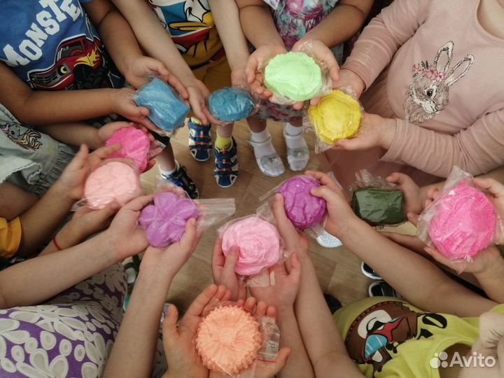 Детский мастер класс по шипучим бомбочкам 1 час