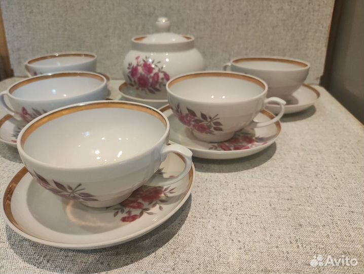 Остатки чайного сервиза Дулево СССР