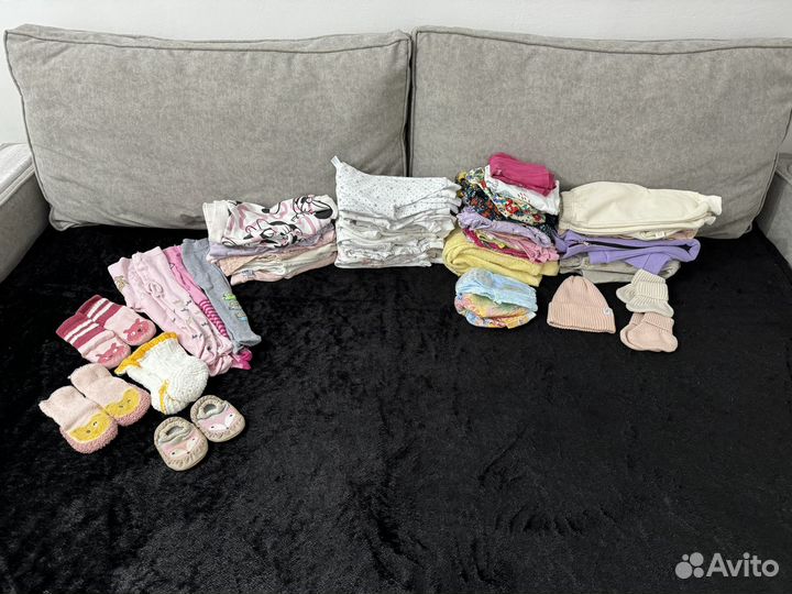 Детские вещи пакетом 68- 74 на девочку