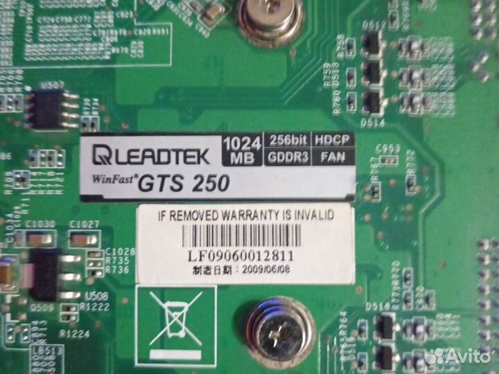 Видеокарта GTS 250 1GB